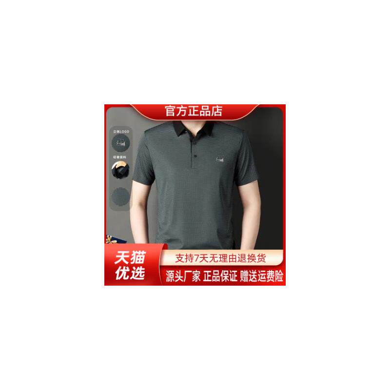 枫善服饰轻奢品质夏新款男装短袖POLO衫透气不闷汗清爽舒适时尚男