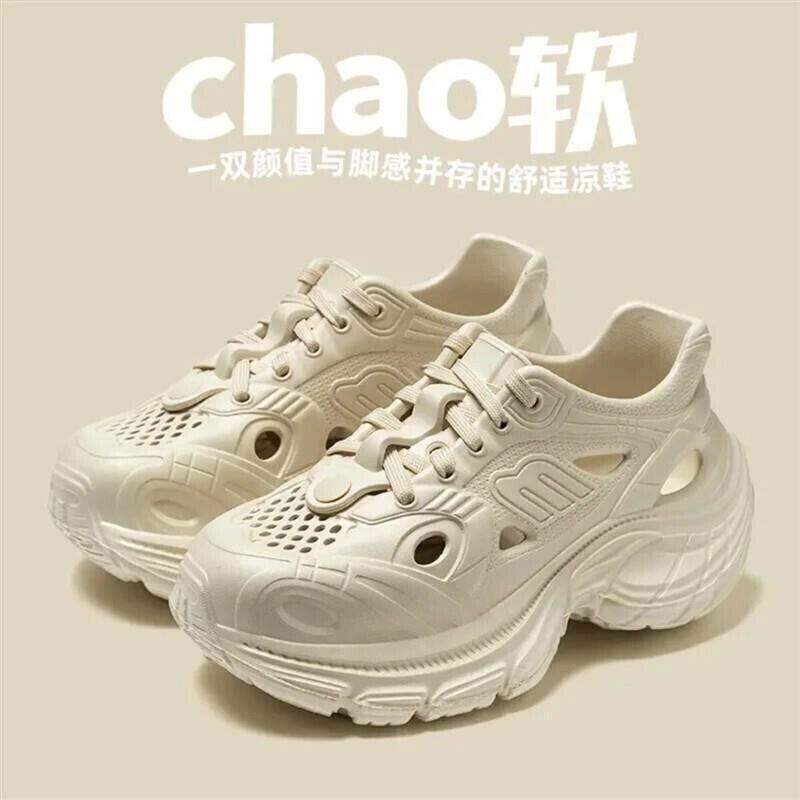 梅尔服饰老爹鞋女洞洞运动鞋板鞋溯溪鞋沙滩鞋EVA涉水鞋外穿凉鞋
