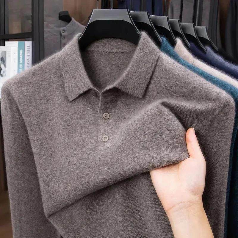 廷侯轻奢男装冬季纯羊毛衫男士高档新款加厚针织毛衣翻领打底衫,男装,羊绒套衫,淘宝优惠券,粉丝福利购,淘宝优惠卷