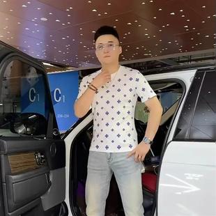 帥氣高級感修身 卓納輕奢個性 20k25男士 痞帥氣質(zhì)U潮百搭T恤時尚 短