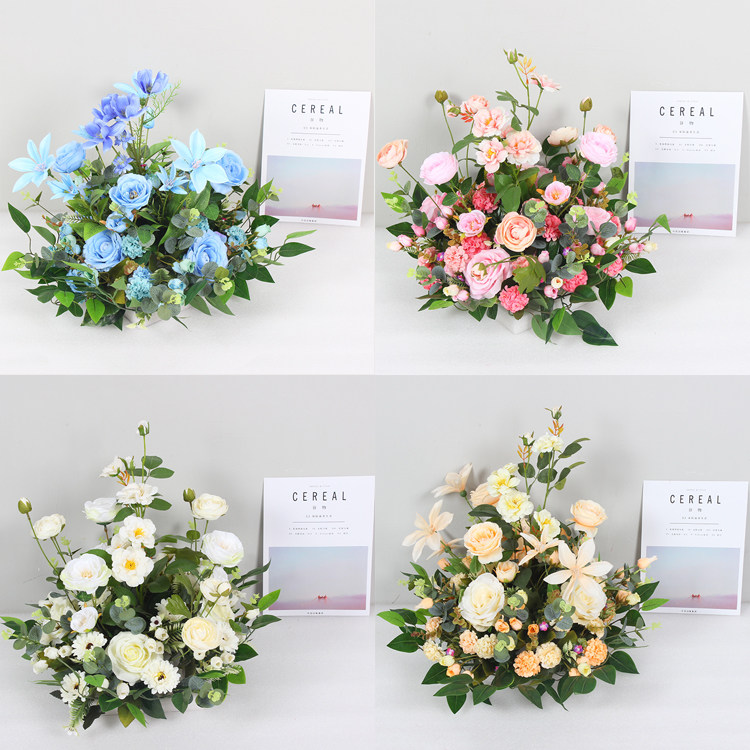 婚庆仿真花艺路引花开心枚路引花t台路引花居家布置商场酒店装饰