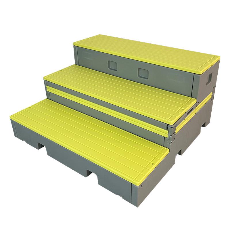 gy学校舞移动翻转折叠阶学校音乐教室移动三层新款台阶pe塑料合唱