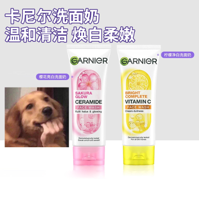 GARNIER卡尼尔柠檬VC亮白洁面乳洗面奶樱花清透净白377清爽控油