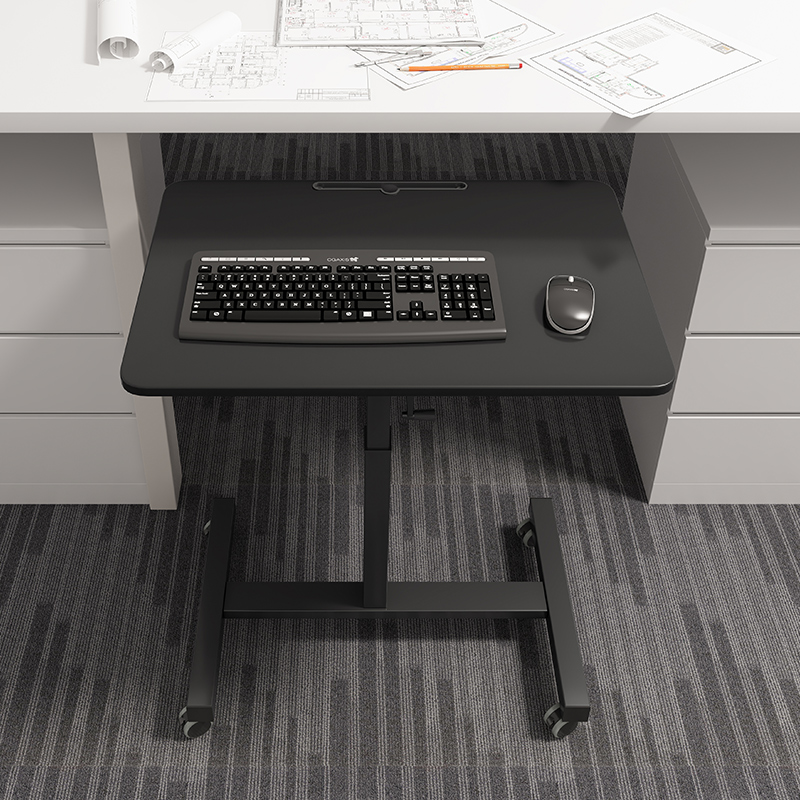 可升降免打孔桌面延长桌