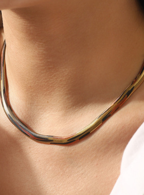 ZN0596不锈钢跨境蛇骨链辣妹chok