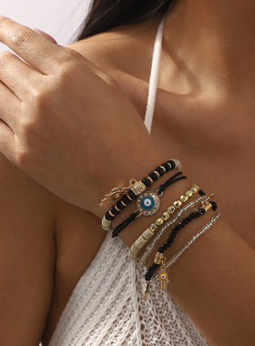 跨境热销欧美手工串珠时尚眼睛手