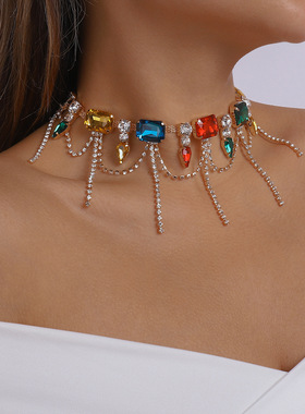 民族风巴洛克时髦choker颈链爪链