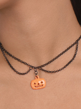 欧美跨境个性项饰万圣节滴油南瓜