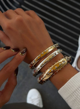 ZA跨境新款复古重工手镯套装女轻