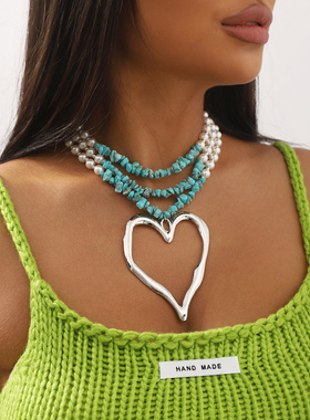 N11718欧美波西米亚多层大爱心串