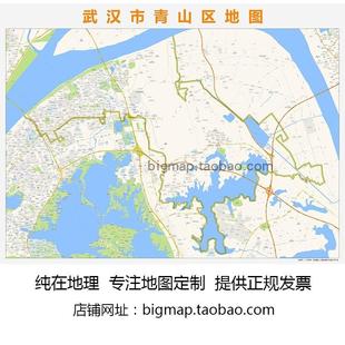 武汉市青山区地图2025高清定制城市交通卫星影像办公会议室挂图