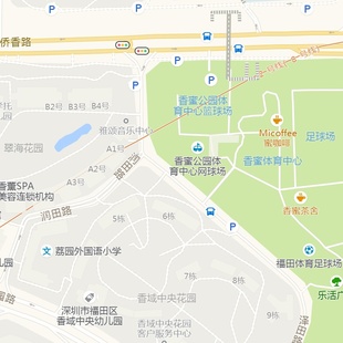 福田区香蜜湖街道地图2025新版行政区划街道交通办公室挂图高清防