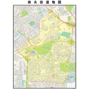 南山区南头街道地图2025新版行政区划图街道交通办公室挂图高清防