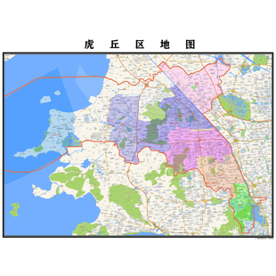 苏州市虎丘区地图2025年行政区划市区主城区街道交通地图图片素材