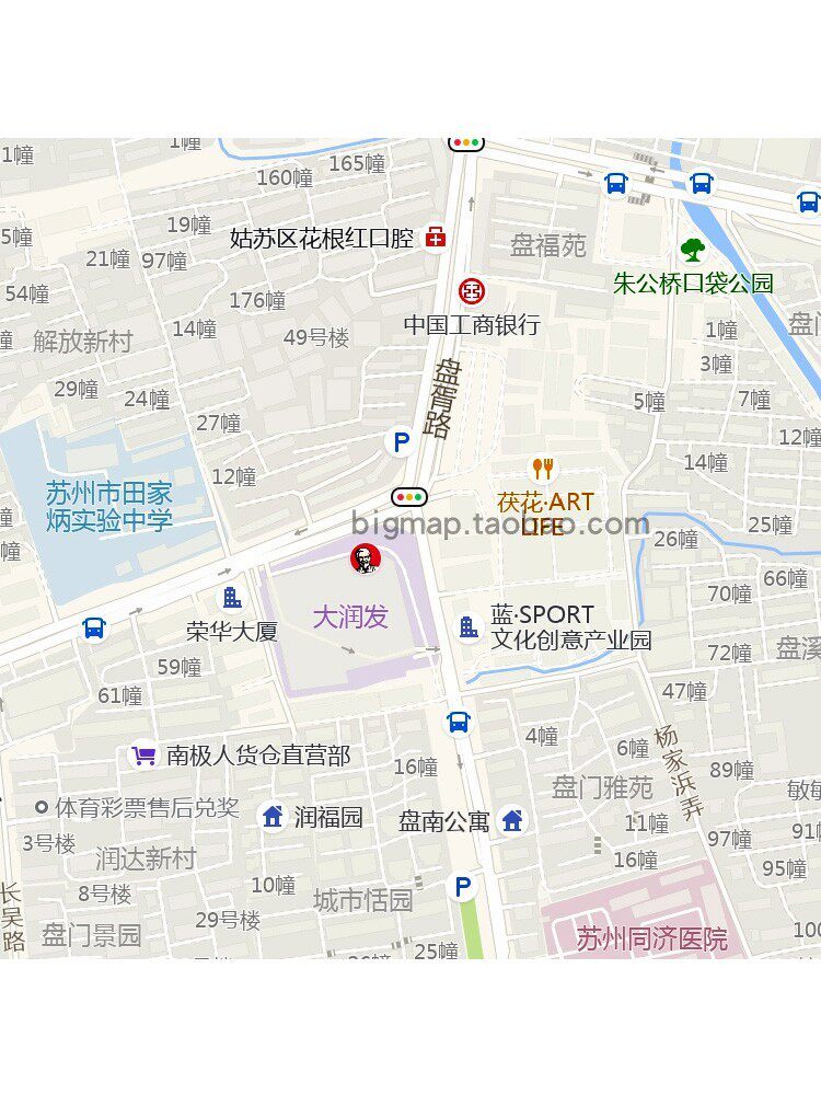 苏州市姑苏区吴门桥街道地图2024年路线2024年区县区域划分贴图