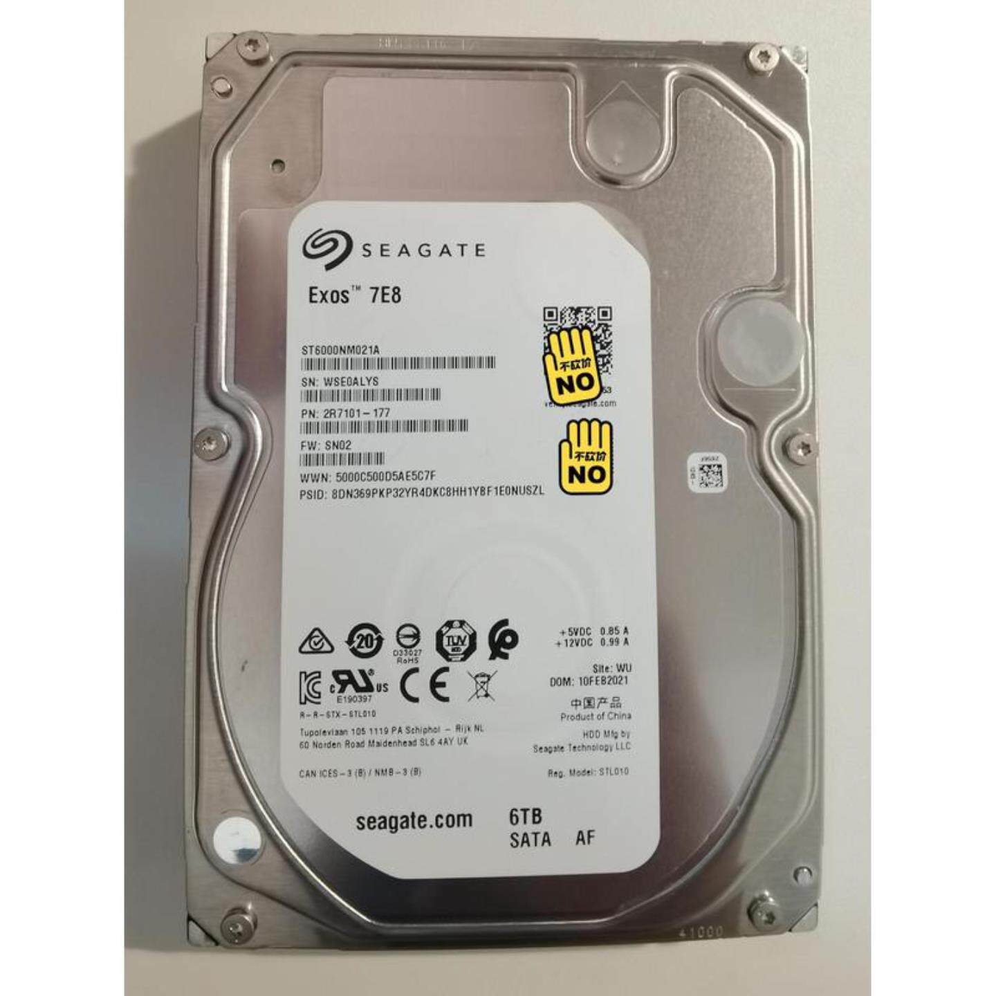 （议价)希捷6T ST6000NM021A Exos256M 6TB