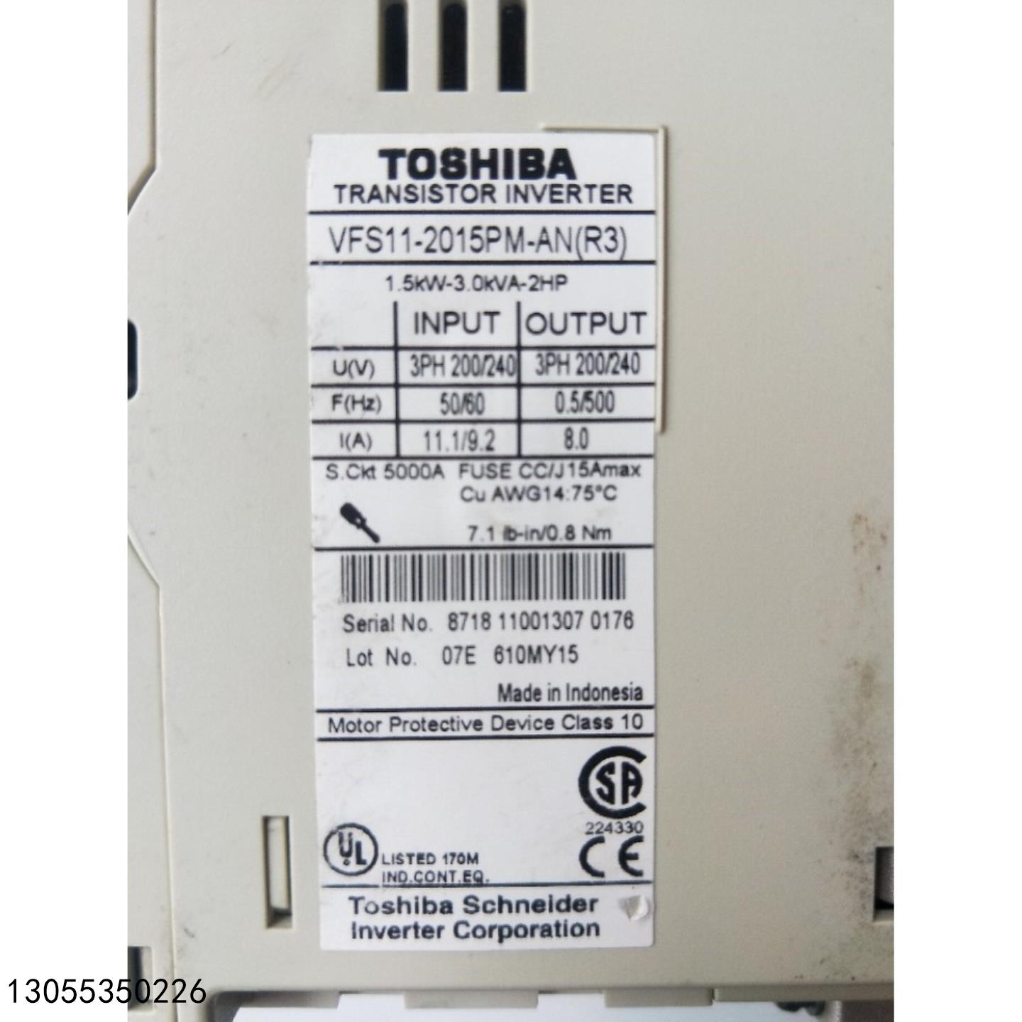 （议价）拆机正品  VFS11-2015PM-ANR315KW 实物拍摄 现货包好