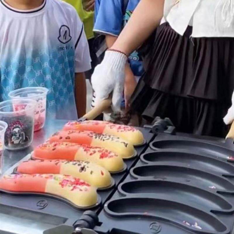 网红香蕉烧机器串串糕设备商用燃商用烤饼机/煎包/锅