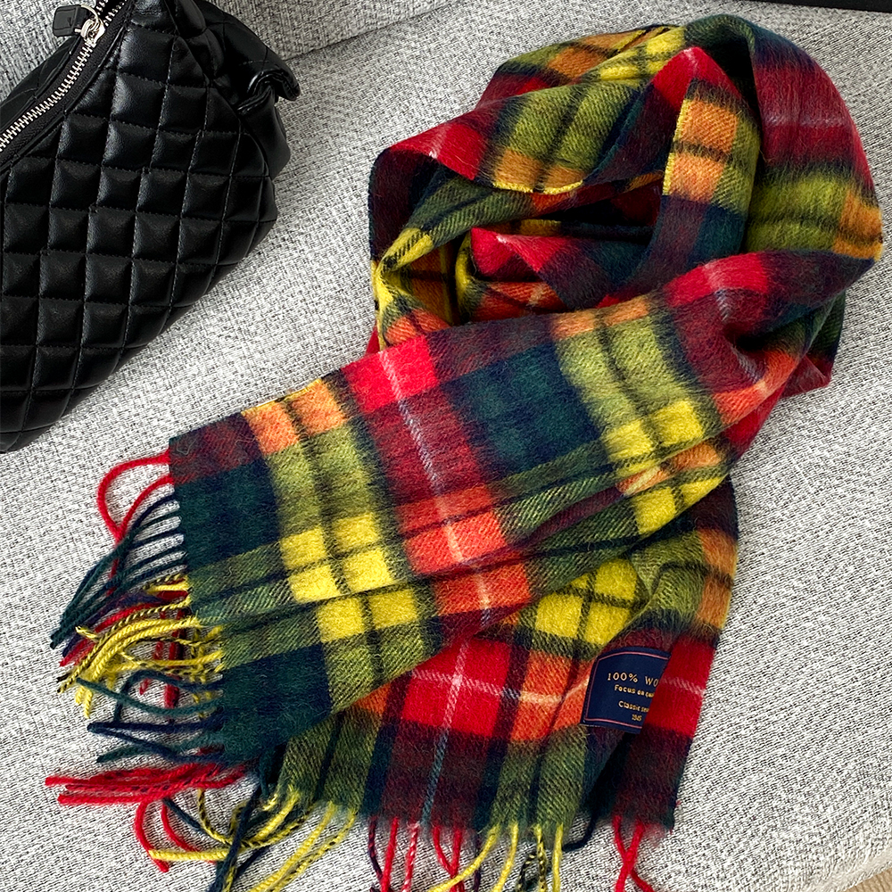 苏格兰wool澳洲羊毛围巾