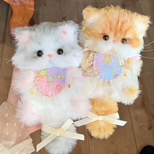 可爱毛绒扭扭棒猫咪DIY材料包