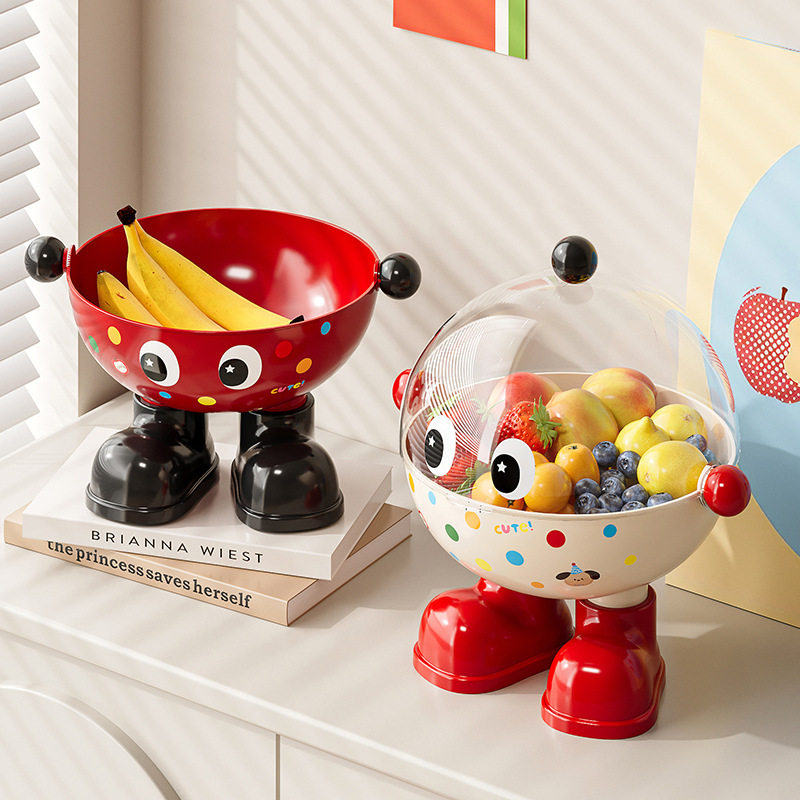 可爱水果盘2026新款客厅茶几零食摆放盘糖果盒家用漂亮的水果盘子