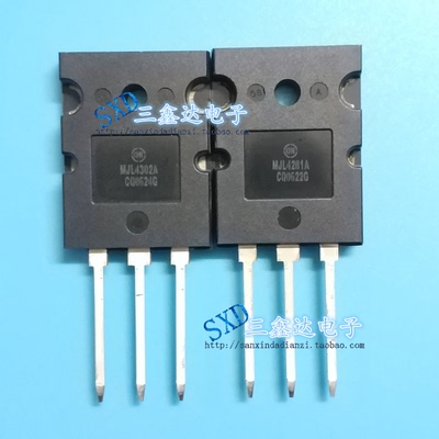 MJL4281A MJL4302A全新原装ON 音频功放配对管59元/对