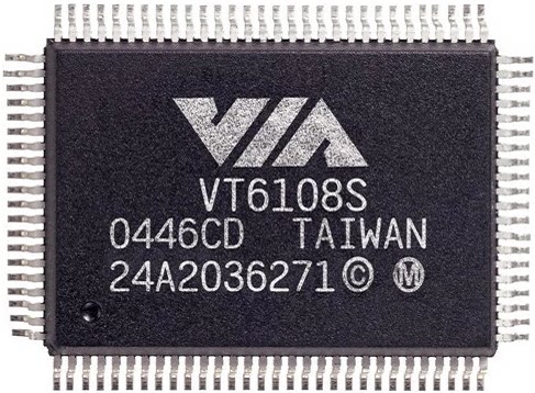 VT6108S   6108S 原装拆机 带板  控制器 QFP-128集成IC