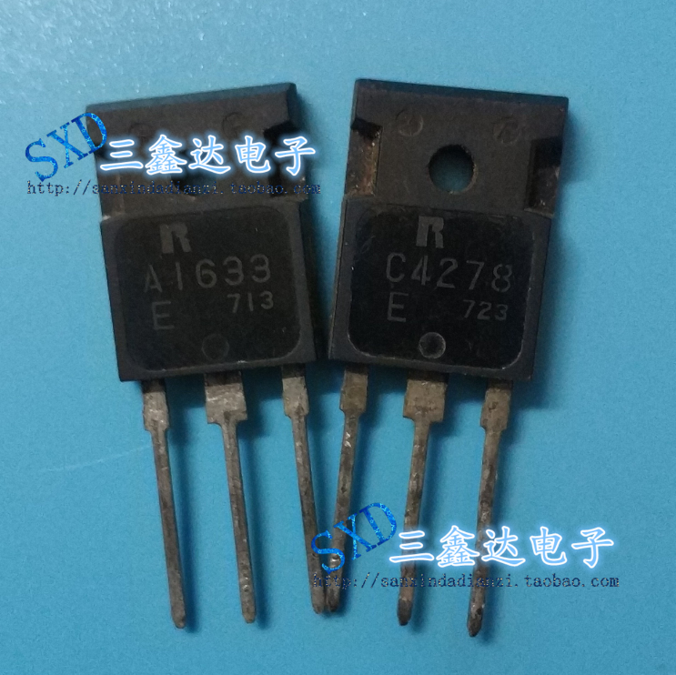 A1633 C4278 2SA1633 2SC4278原装拆机 功放配对管 3元/对