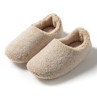 日式静音布底棉拖鞋毛绒男女软底包跟室内保暖木地板无声冬季加绒