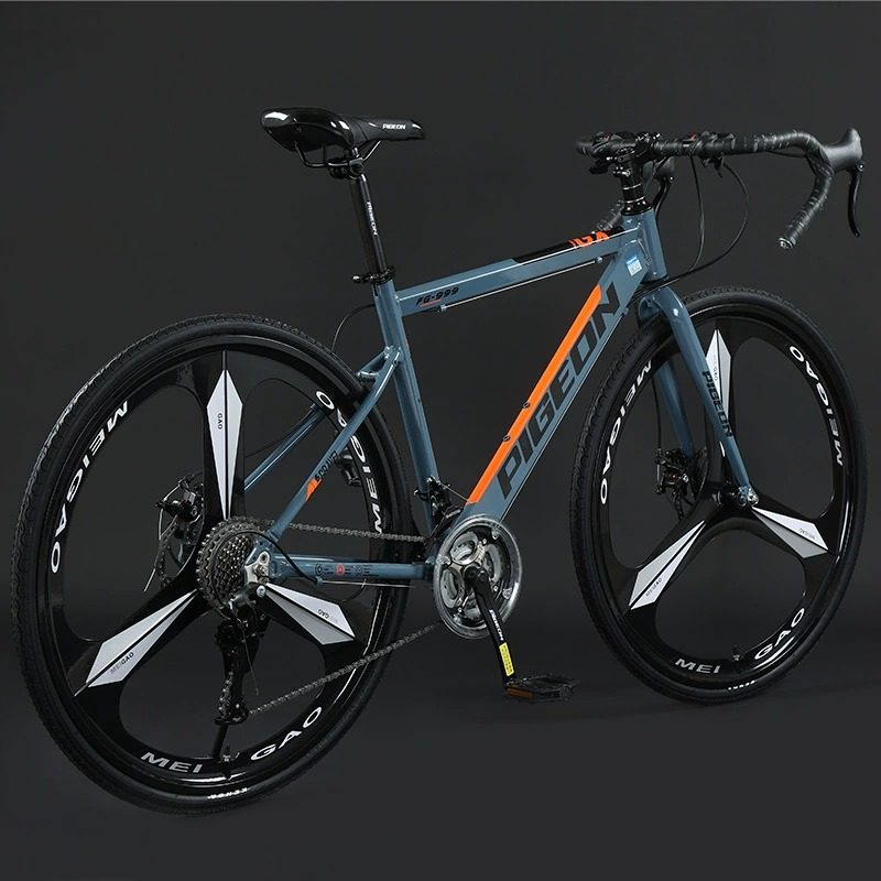 飞鸽公路自行车男款成人女款铝合金轻便弯把越野赛车