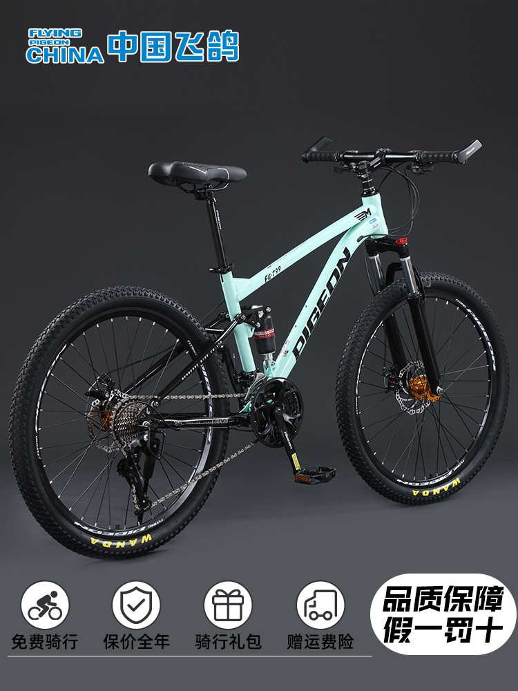 Flying Pigeon mountain bikes for adults, men, women, soft tail, s