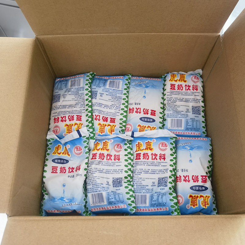 江浙沪皖包邮 东阳虎鹿豆奶饮料儿童营养早餐豆奶豆浆 200ml*40包