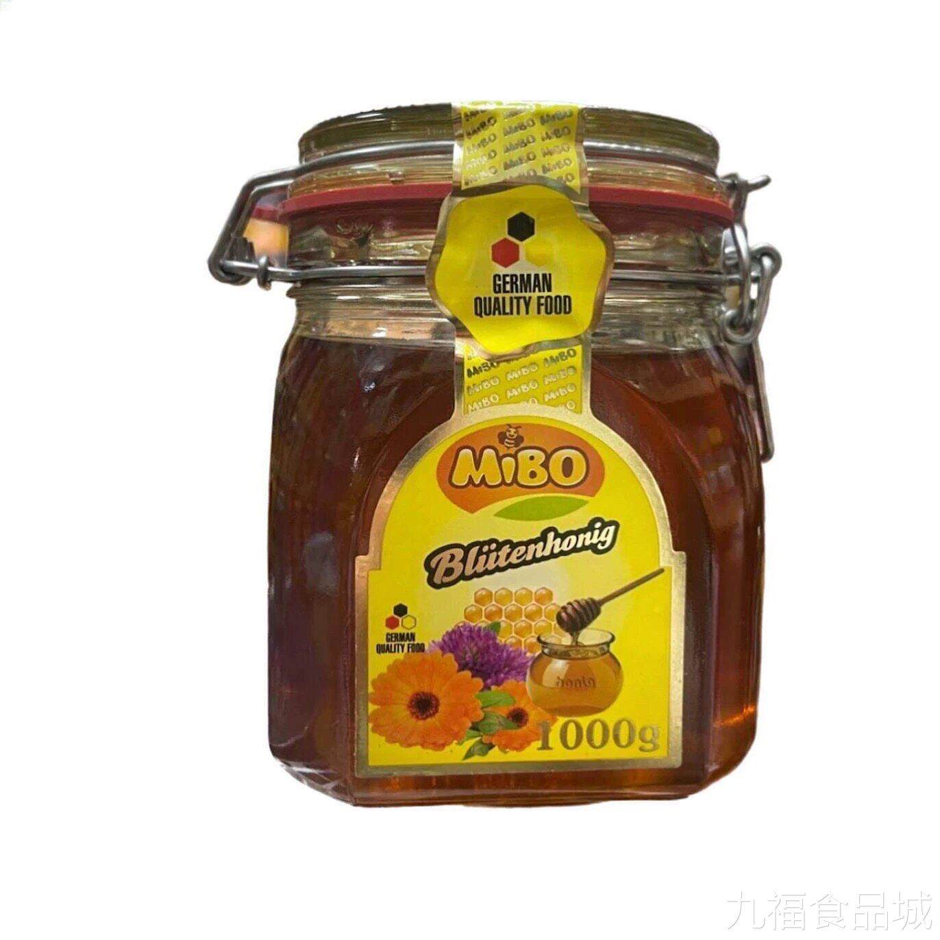 德国进口迪乐诗mibo蜜宝森林蜜纯正百花蜜蜂蜜瓶1k装gwal