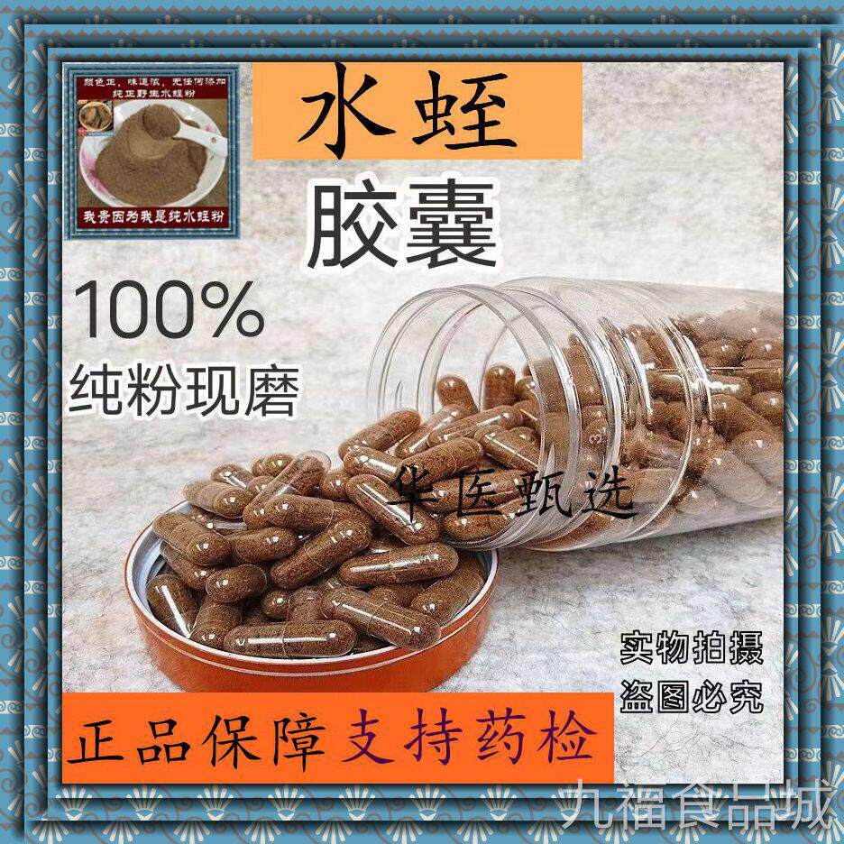 菲牛蛭胶囊冻干水蛭素粉胶囊水蛭素胶囊粉冻干粉野生蚂蝗正中药材