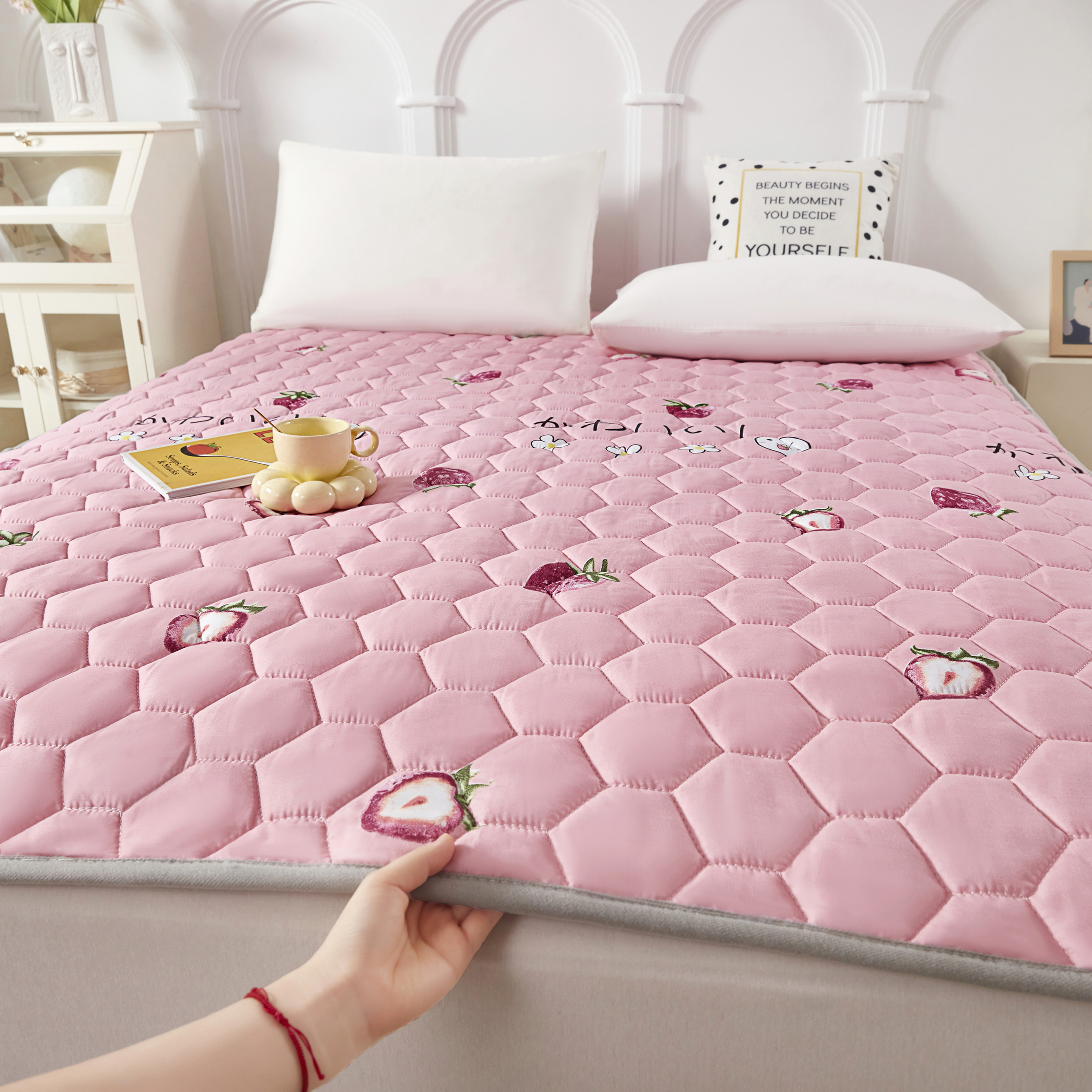 床垫冬季软垫牛奶家用褥子单人学生宿舍护垫加厚宿舍保暖学生铺底