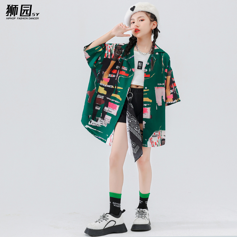 狮园男童女童嘻哈街舞爵士舞服装