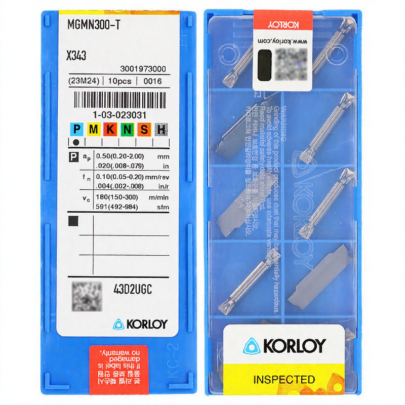 正品韩国克洛伊 金属陶瓷切槽刀片 MGMN200/300/400-T X343