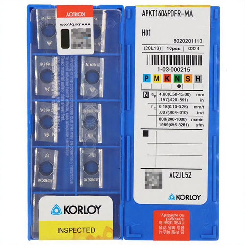 韩国克洛伊Korloy 数控铝铜用铣刀片 APKT1135/1604PDFR-MA 3 H01