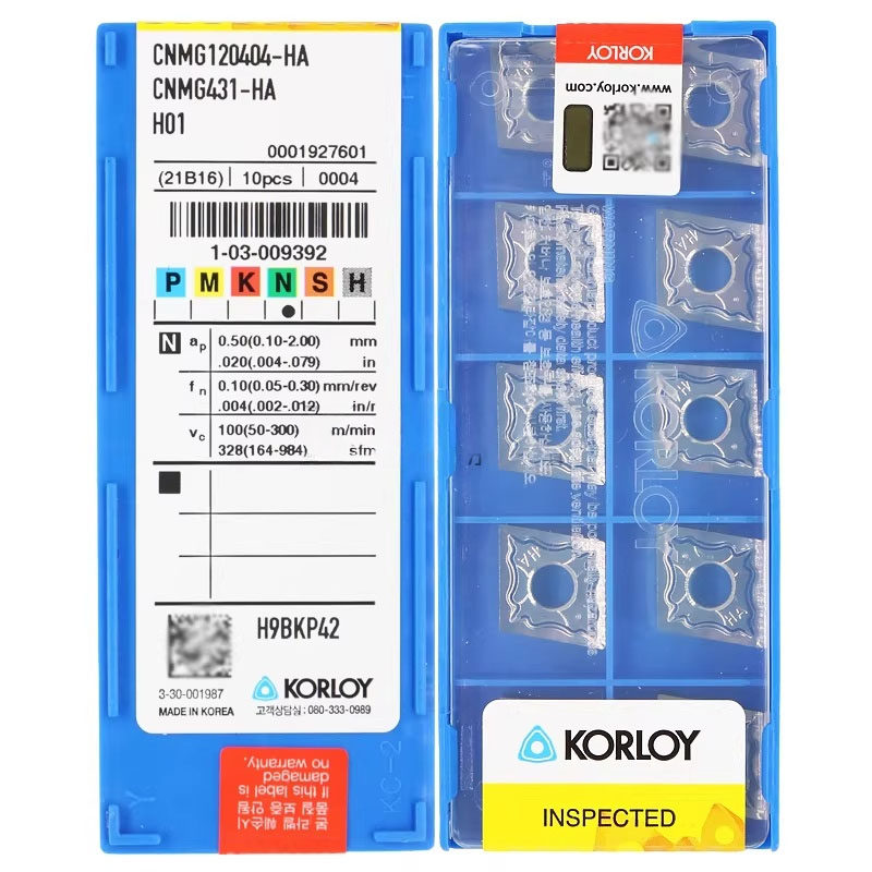 正品韩国克洛伊 Korloy 数控刀片 CNMG120404/120408-HA H01 铝用