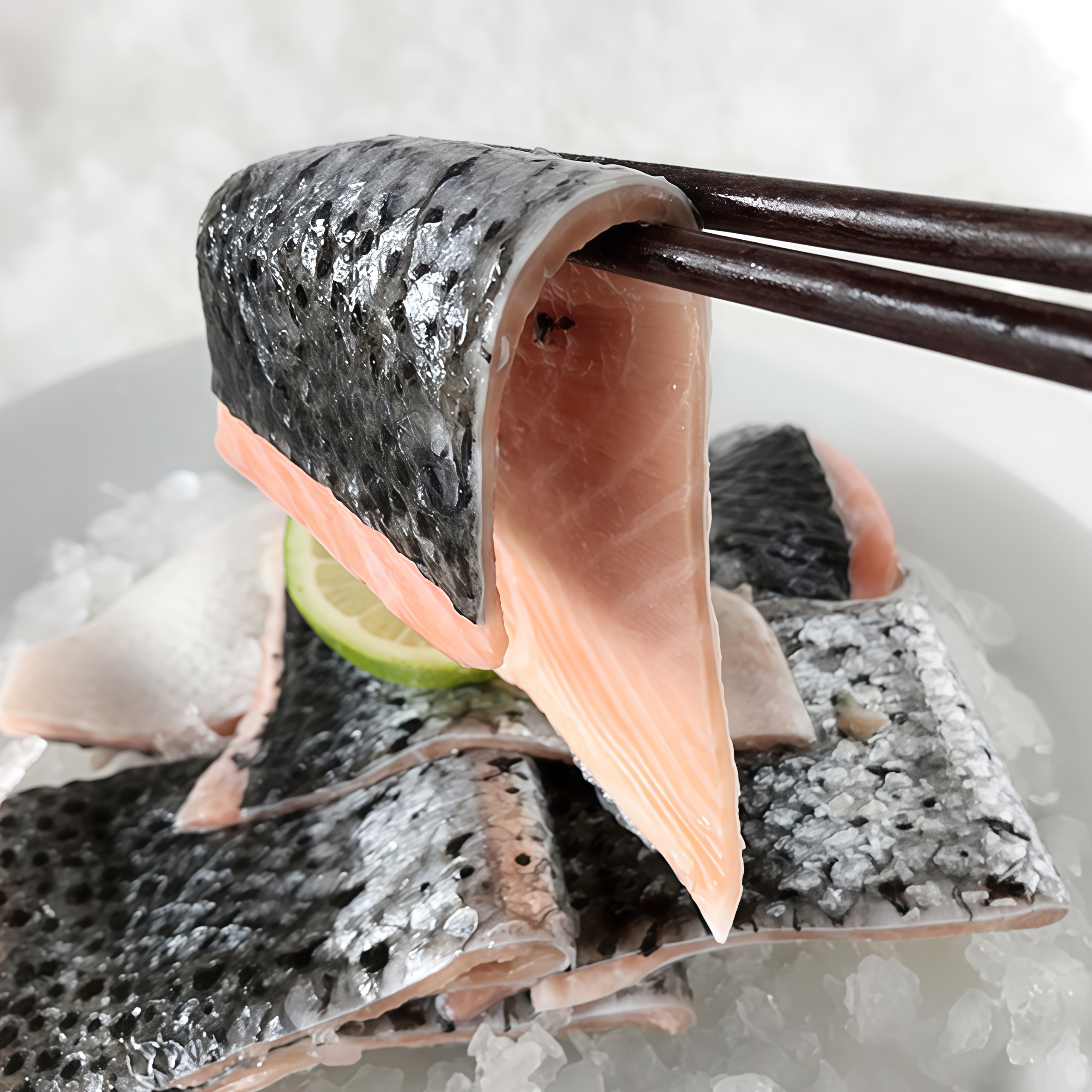 4斤新鲜智利三文鱼皮边角料