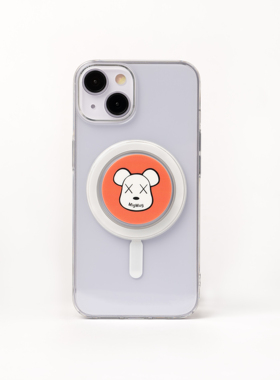 纯透明一体磁吸气囊支架Magsafe适用苹果14iPhone13伸缩懒人