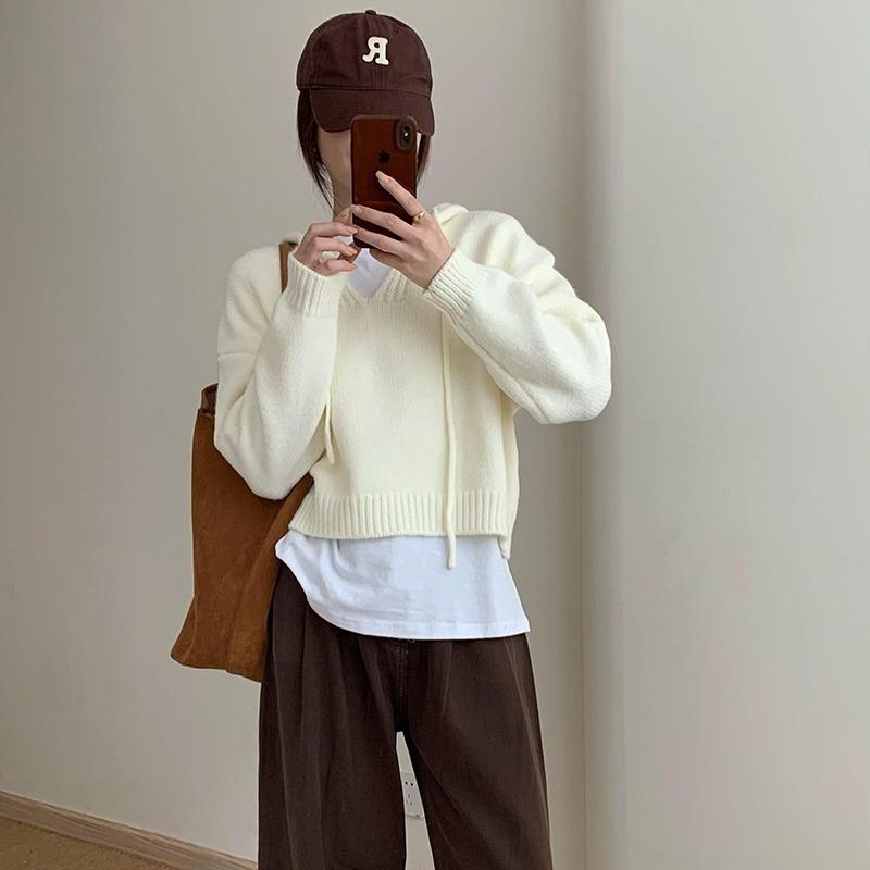 women top pullover simple version loose womens sweater