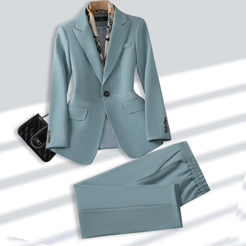 single button blazers for women  new springautumn long slim