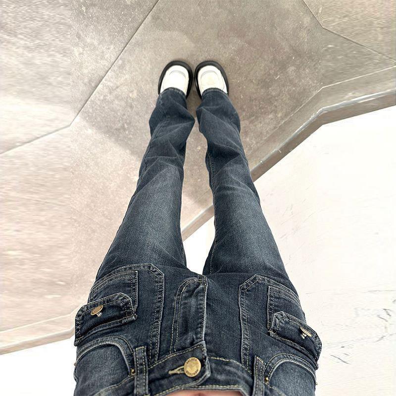 womens hip hop jeans aesthetic high rise relaxed fit
