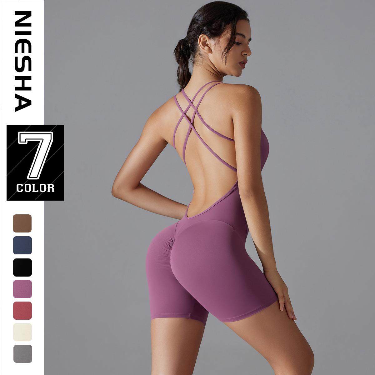 body gym shaping shorts jumpsuit back suit tummy-tightening