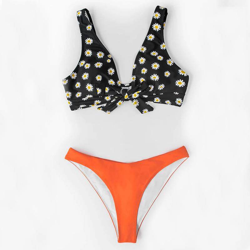 two-piece swimsuit swimsuit women briefs boxer color