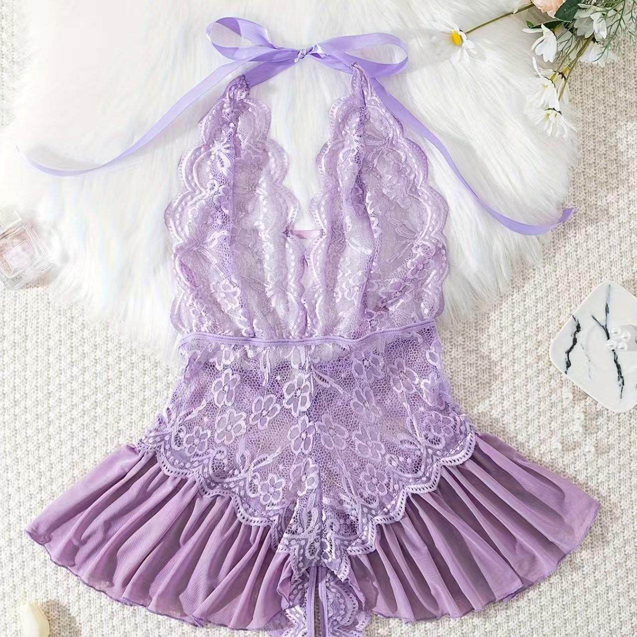 Lingerie women charming fairy suspenders sexy nightdress