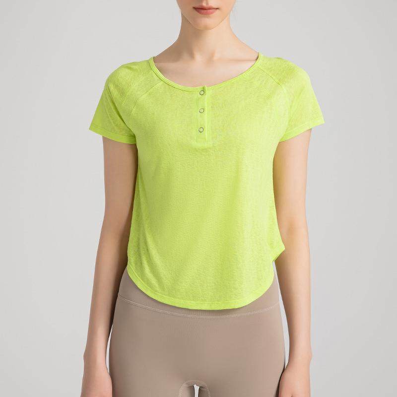 yoga tops and Short-sleeved clothes for summer sports women