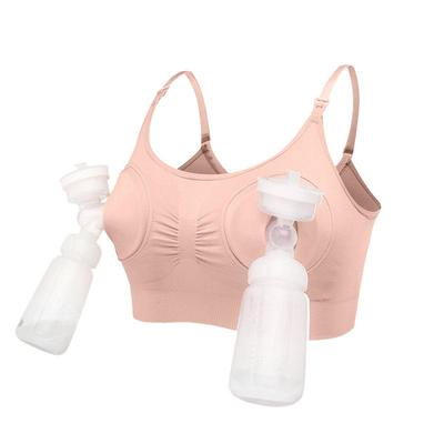 Hands-free breast pumping bra postpartum pump suitable for