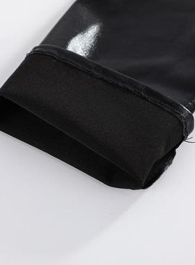 gloves leather and patent dance leather tight bright pole